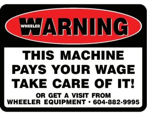 Warning - Sticker